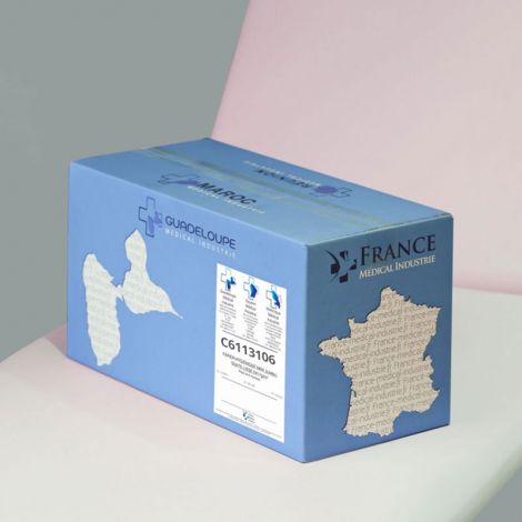 Draps d'examen ouate neutre 2x18g/m² - Carton de 6 rouleaux - 2 plis - 150 formats 50x38cm - C6113106