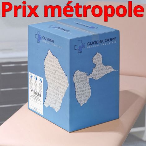 Drap d'examen AT10069 bleu Ouate plastifiée standard T180 34g/m² Carton de 15 rouleaux - J267GSM/AT10069/C619001