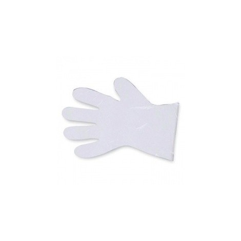 Gants non stériles 5 doigts en Polyéthylène Taille unique - Sachet de 100 pièces - 4940005