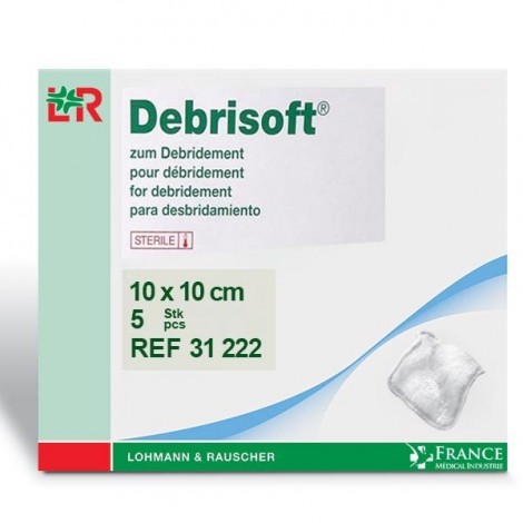 Compresse pour détersion Debrisoft®F 10x10cm Boite de 5-31222
