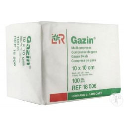 Compresses de gaze Gazin® Dimension 10 x 10 cm Boite de 50 x 2 - 98205