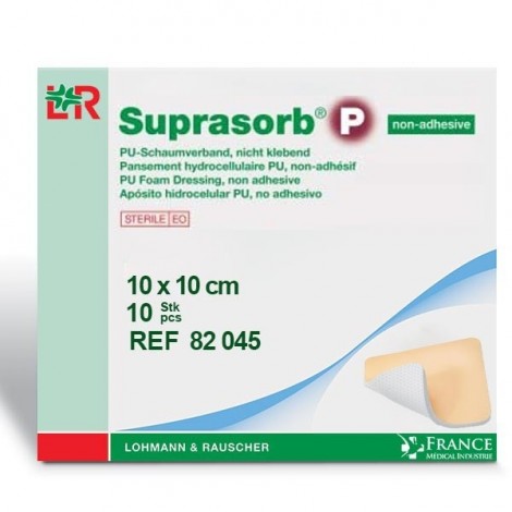 Pansement hydrocellulaire non adhésif Suprasorb® P 10x10cm Boite de 10 - 82045